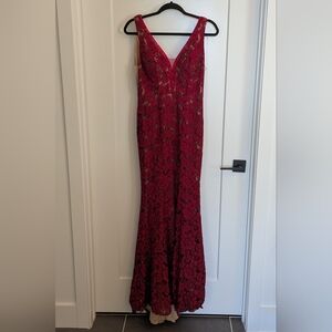 Mon Cheri Red Prom Dress/Evening Gown
